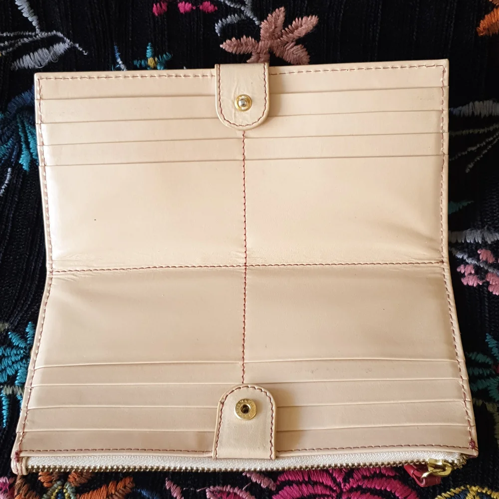 Tula (Radley) two tone Red and beige slim wallet - Picture 3 of 5